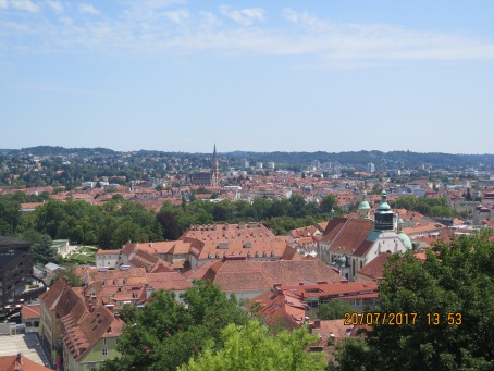 Beautiful views from the Schloss in Graz