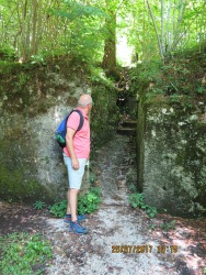 Remnants of the third line Italian defense from WW1
