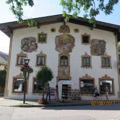 Frescoed buildings in Oberammergau