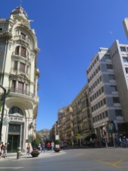 Beautiful wide streets in Granada