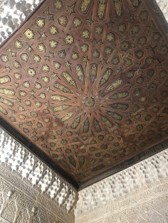 The magnificent wooden ceilings at Nasrid Palace, Alhambra Granada