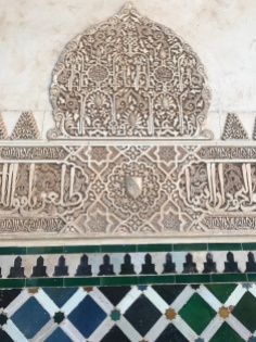 Up close in Nasrid Palace, Alhambra Granada