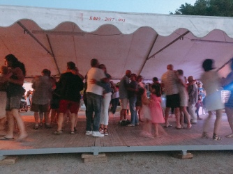 Oldies have a dance at Féte National in Beaulieu-Our-Dordogne